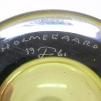 Holmegaard signature by Per Lutken.