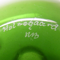 Holmegaard signature by Michael Bang.